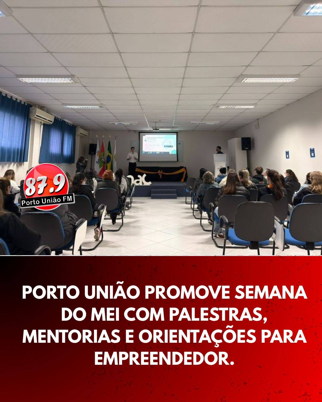 A Semana do MEI começou nesta segunda-feira (25) em Porto União, reunindo empreendedores, estudantes e futuros empresários em uma programação voltada à capacitação, orientação financeira e incentivo ao desenvolvimento econômico do município.