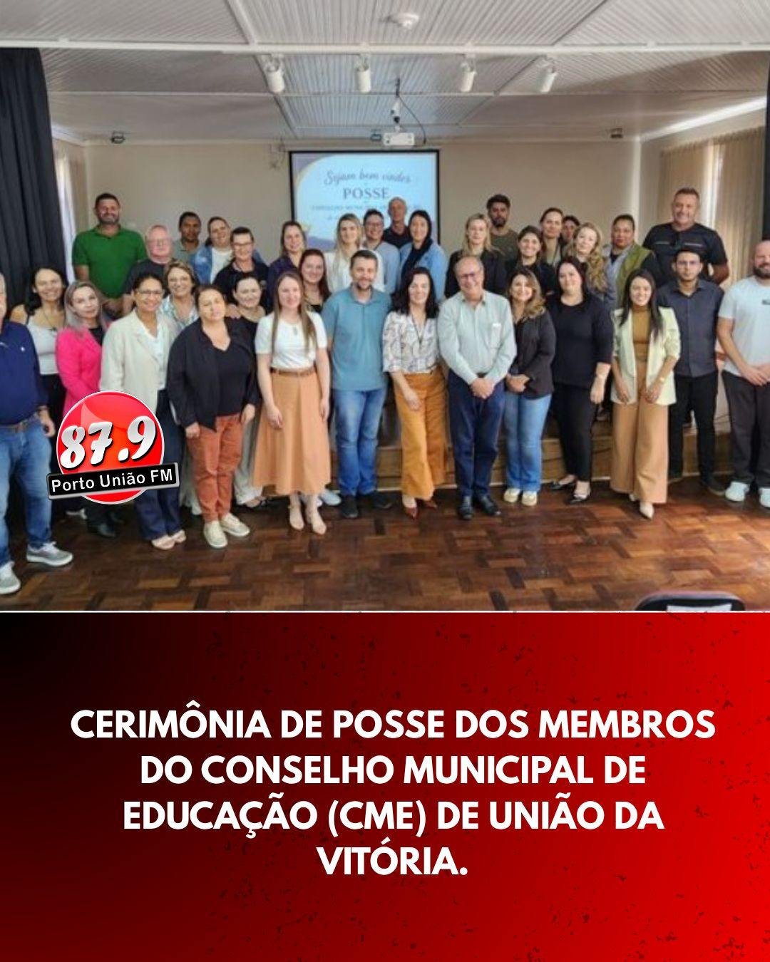 União da Vitória empossa membros do Conselho Municipal de Educação