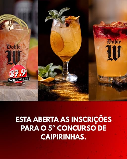 Bares e restaurantes de União da Vitória e Porto União podem participar do 5º Concurso de Caipirinha