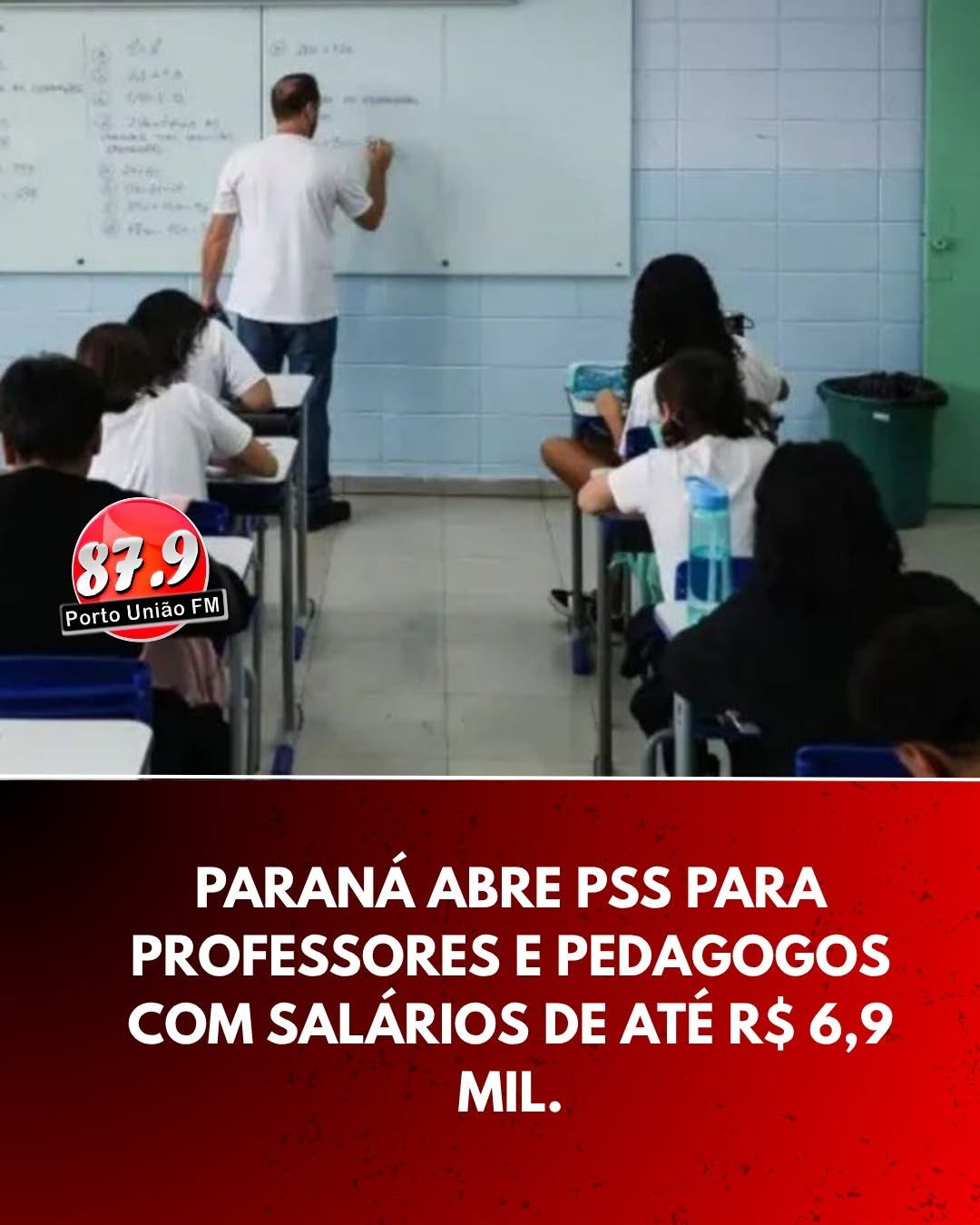 Inscrições abertas para PSS de professores 2027 da rede estadual