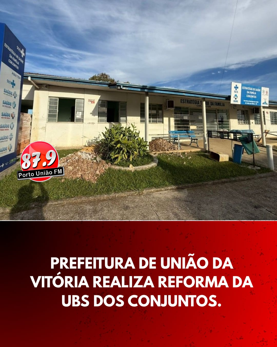 Prefeitura de União da Vitória realiza reforma da UBS dos Conjuntos