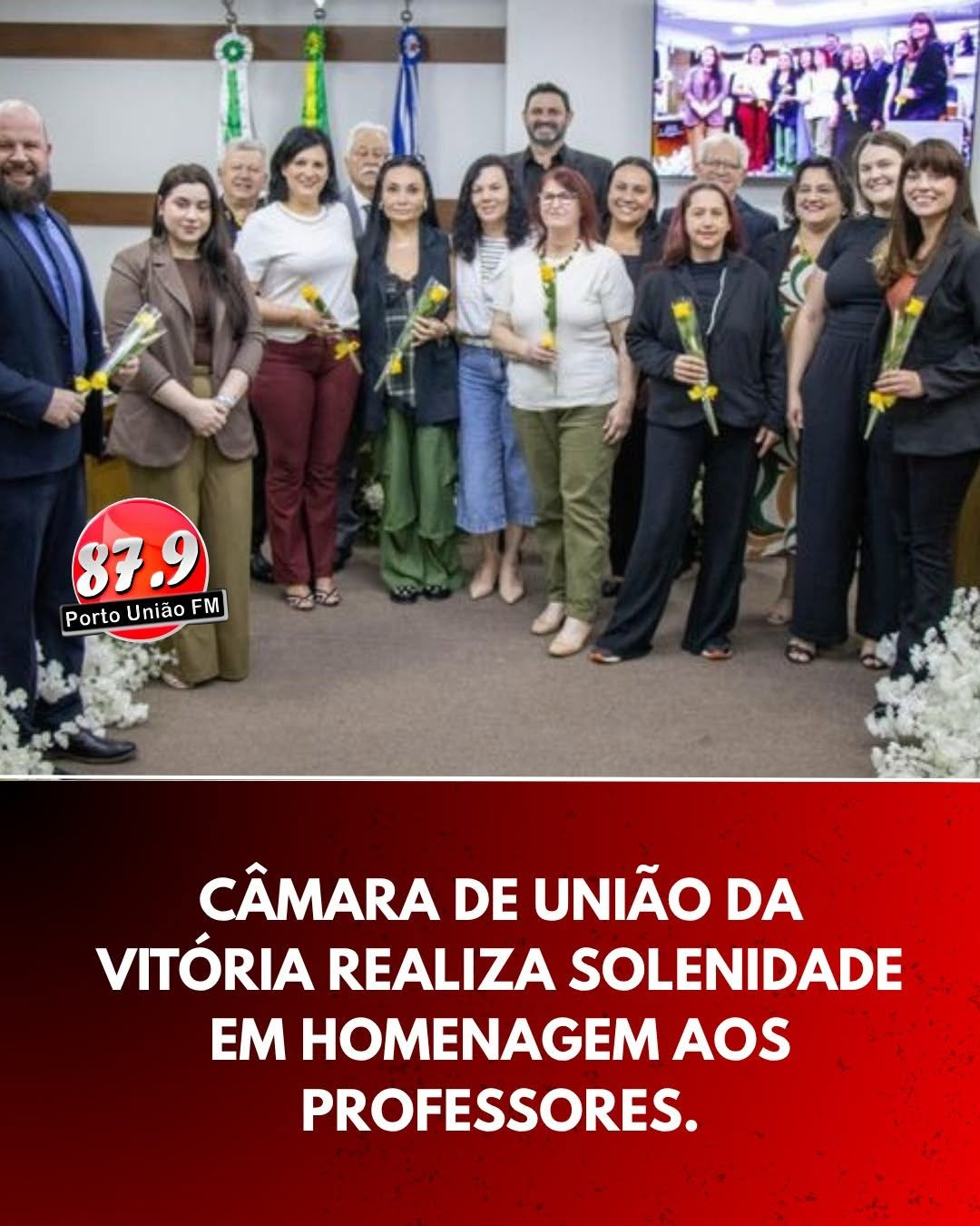 ​Câmara de União da Vitória realiza sessão solene em homenagem aos professores