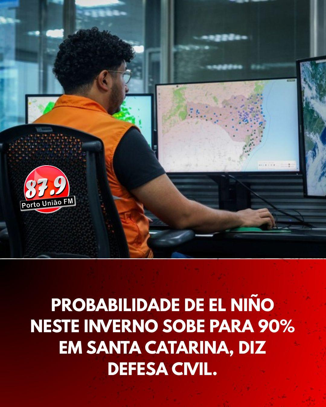 Probabilidade de El Niño chegar a 90% e preocupa meteorologistas para o inverno em Santa Catarina