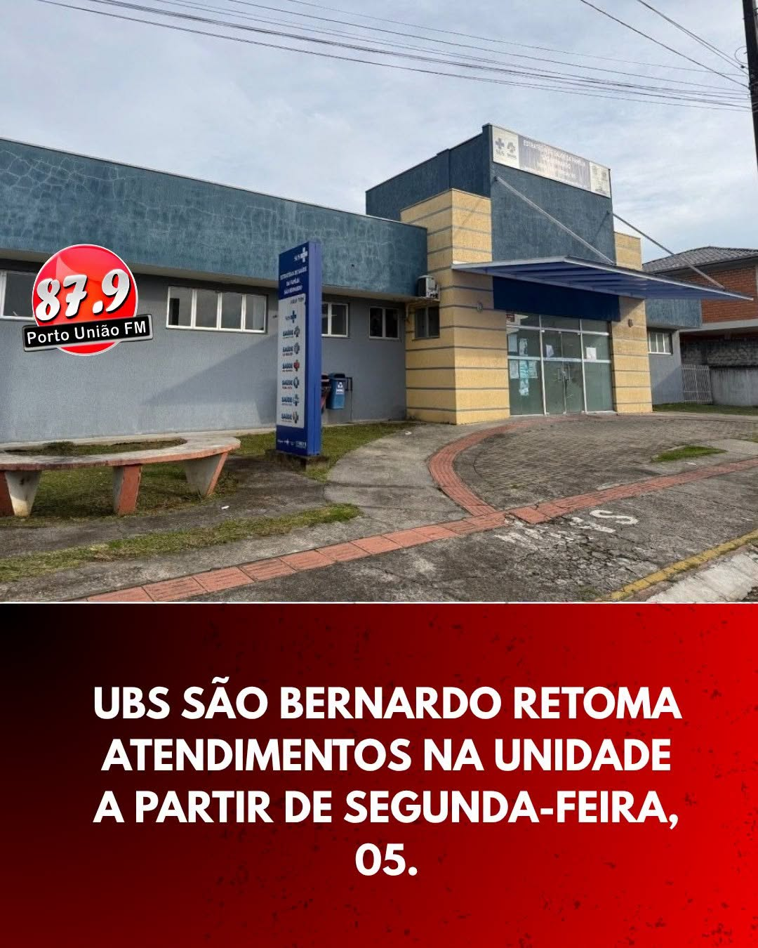 A Secretaria Municipal de Saúde de União da Vitória informa que os atendimentos da Unidade de Saúde Doralino Vitor Dal’Bo, a UBS São Bernardo, serão retomados na própria unidade a partir da próxima segunda-feira, 5 de outubro.
