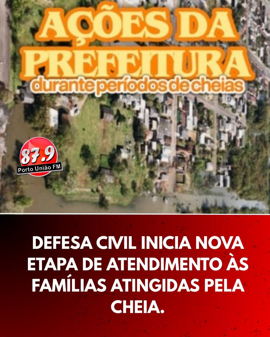 A Defesa Civil de Porto União iniciou uma nova etapa das ações de atendimento às famílias