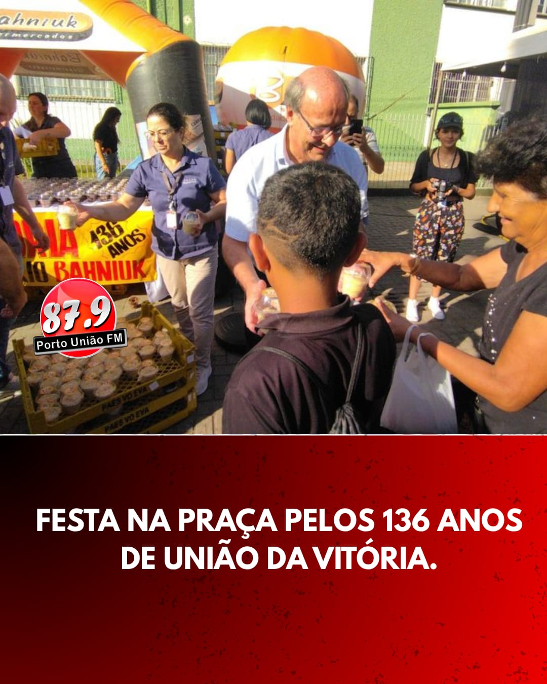 UNIÃO DA VITÓRIA CELEBRA 136 NA PRAÇA CORONEL AMAZONAS COM ANÚNCIO DE NOVOS SERVIÇOS