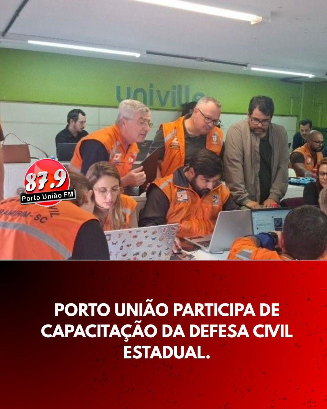 Representantes de Porto União participam de curso sobre gestão e resposta a desastres em São Bento do Sul