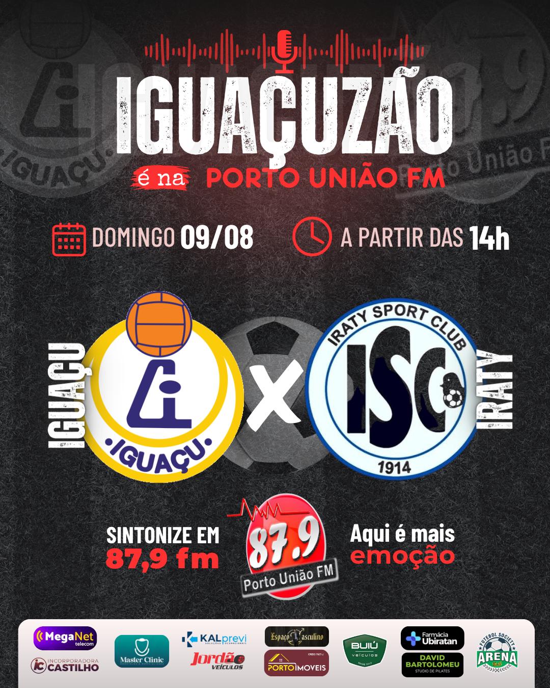 É DIA DE JOGO NA PORTO UNIÃO FM!