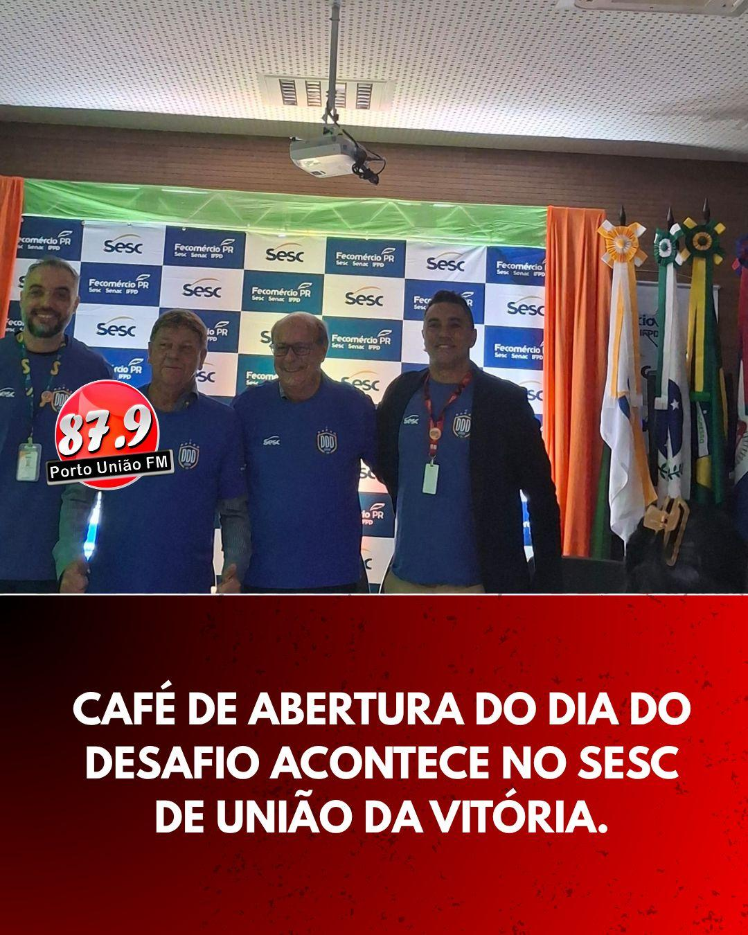 União da Vitória se mobiliza para o Dia do Desafio com café da manhã inaugural no Sesc