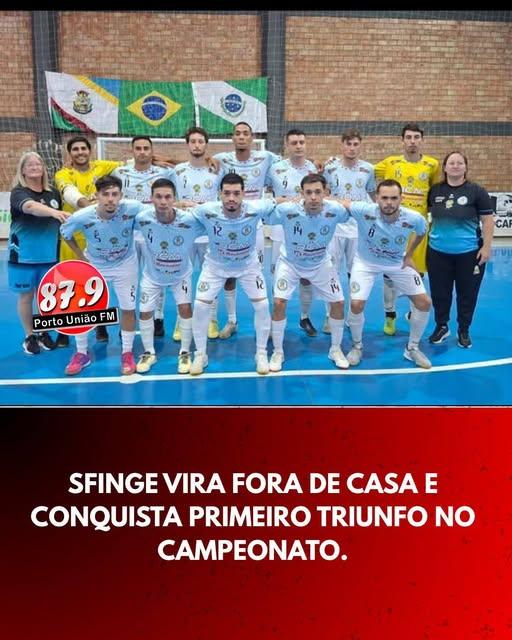 Vitória de raça! Sfinge vira fora de casa e conquista primeiro triunfo no campeonato
