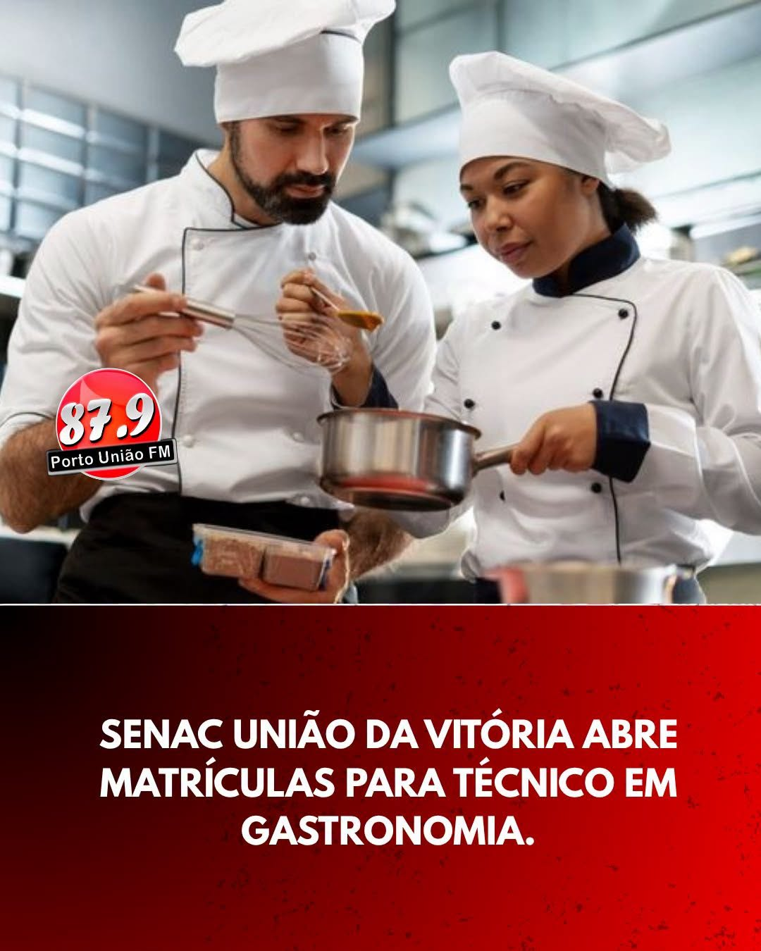 O Senac União da Vitória está com matrículas abertas para o curso Técnico em Gastronomia.