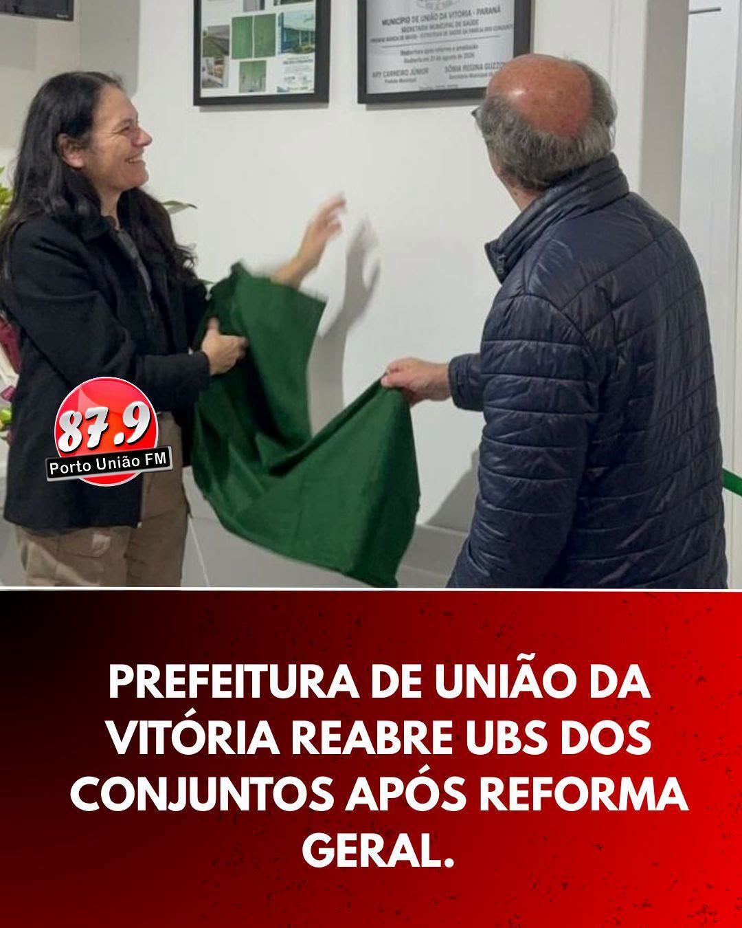 UBS dos Conjuntos é reaberta após reforma com investimento de R$ 201 mil em União da Vitória