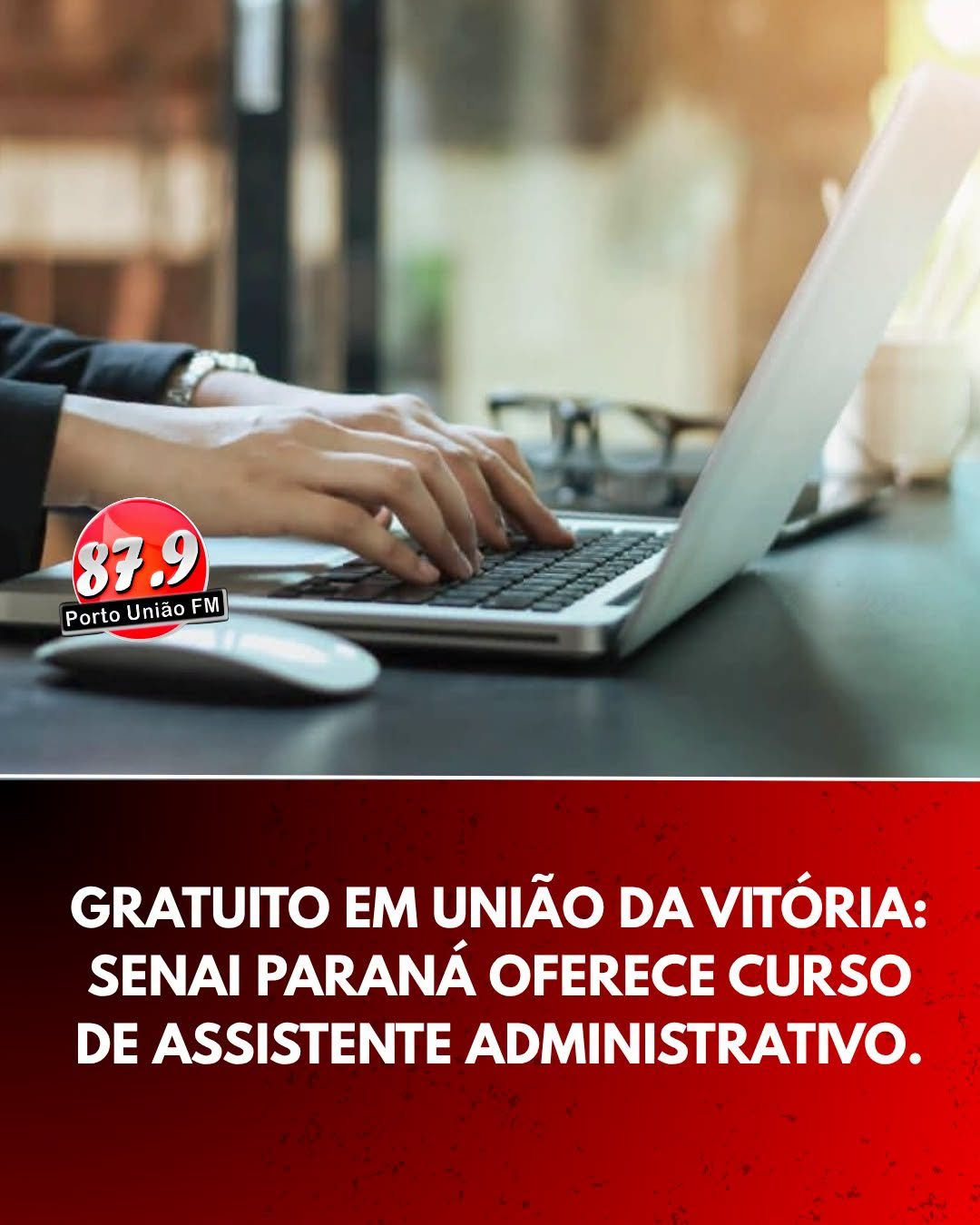Senai oferece curso gratuito de Assistente Administrativo em União da Vitória