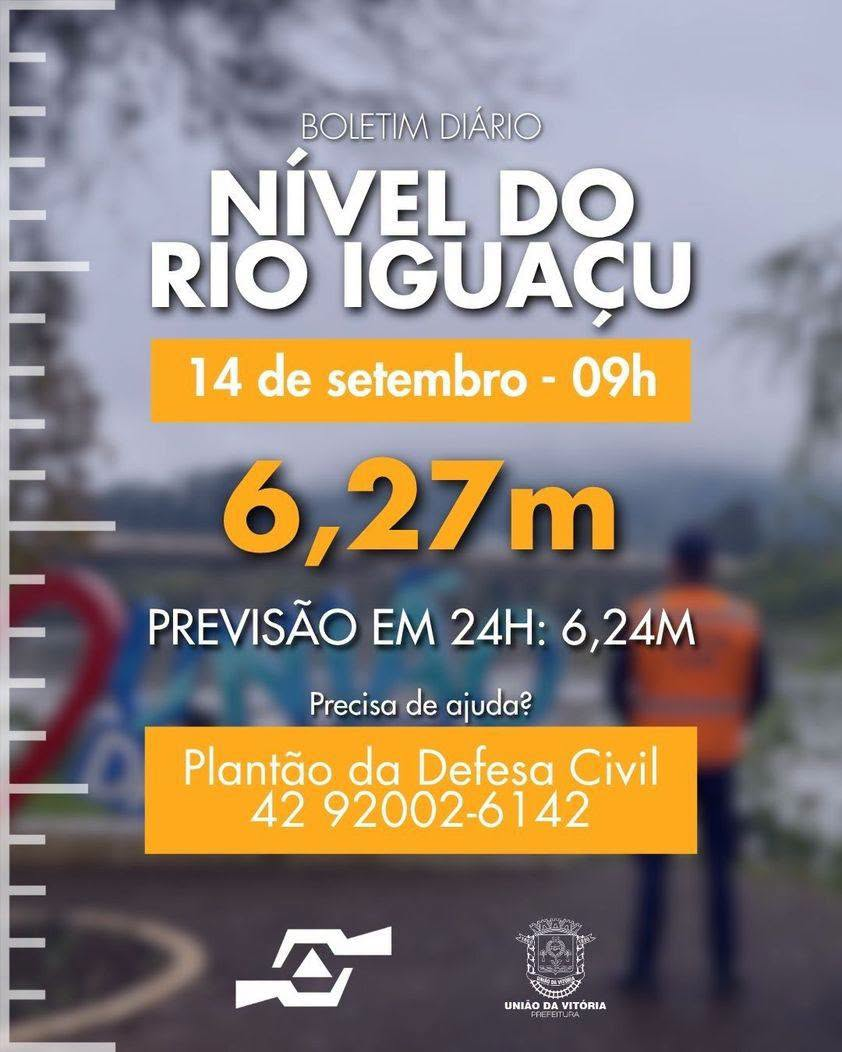 União da Vitória cria cadastro para moradores que deixaram casas por conta própria durante a enchente.
