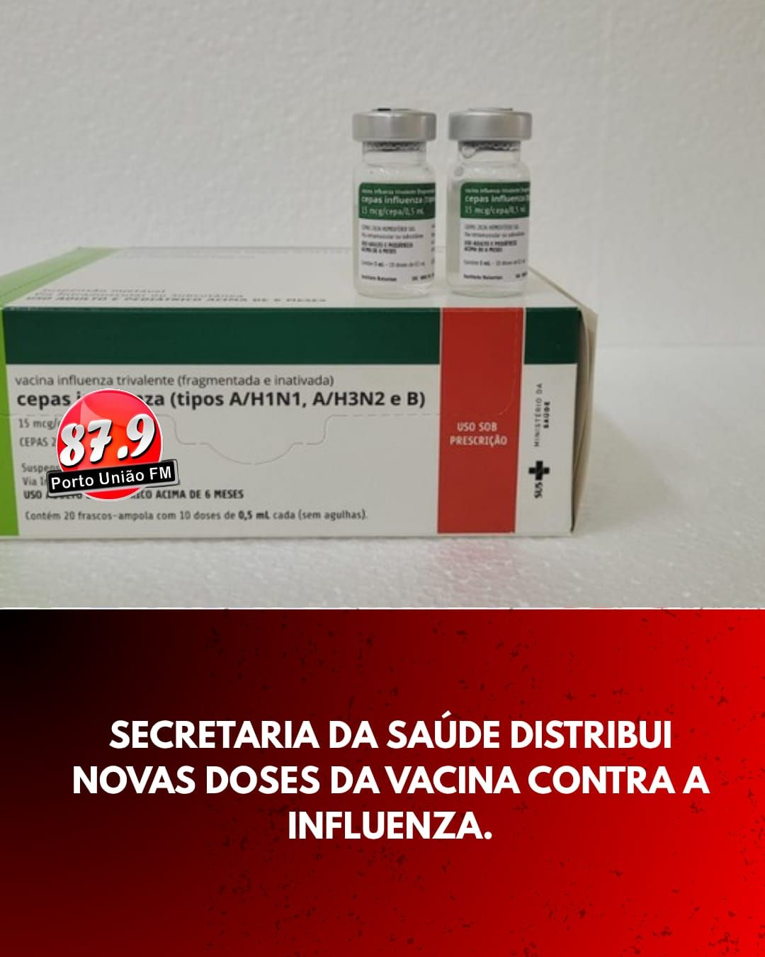 O Governo de Santa Catarina iniciou nesta terça-feira (12) a distribuição de um novo lote com 164 mil doses da vacina contra a Influenza para os municípios catarinenses.
