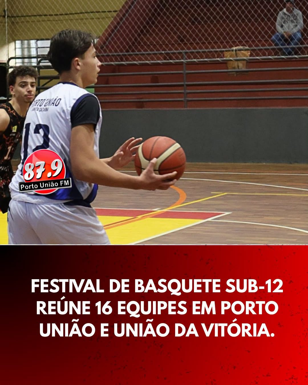 Porto União e União da Vitória recebem Festival de Basquete Sub-12 neste fim de semana