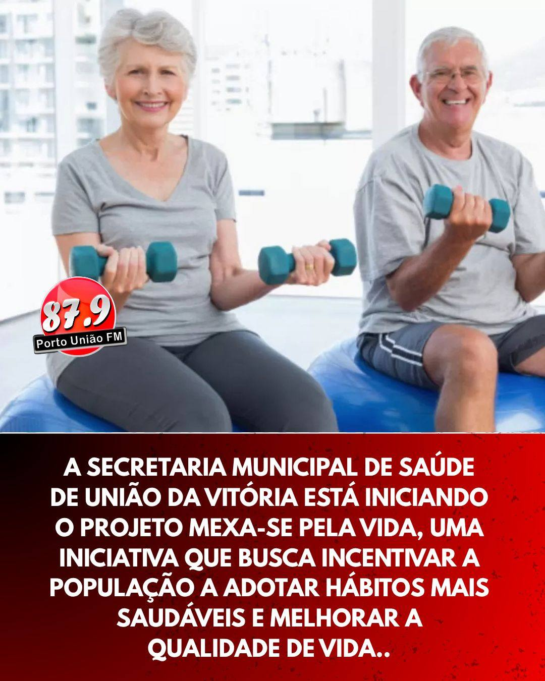 A Secretaria Municipal de Saúde de União da Vitória inicia, no dia 28 de abril, o projeto Mexa-se pela Vida, uma ação voltada a incentivar hábitos mais saudáveis e melhorar a qualidade de vida da população de União da Vitória.