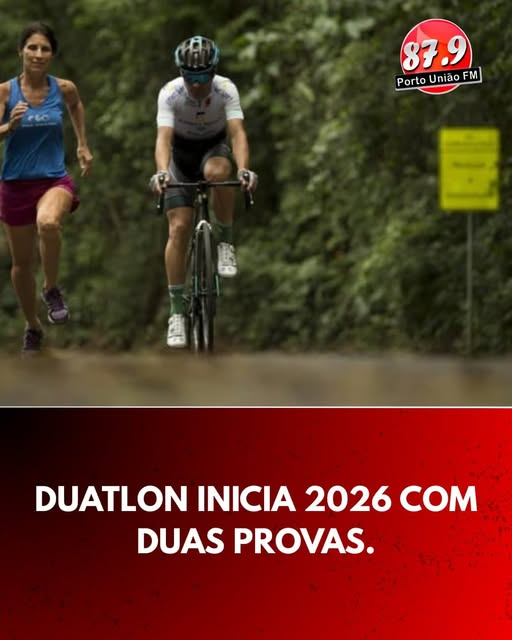 Prefeitura de Porto União abre inscrições para a 1ª etapa do Duathlon 2026