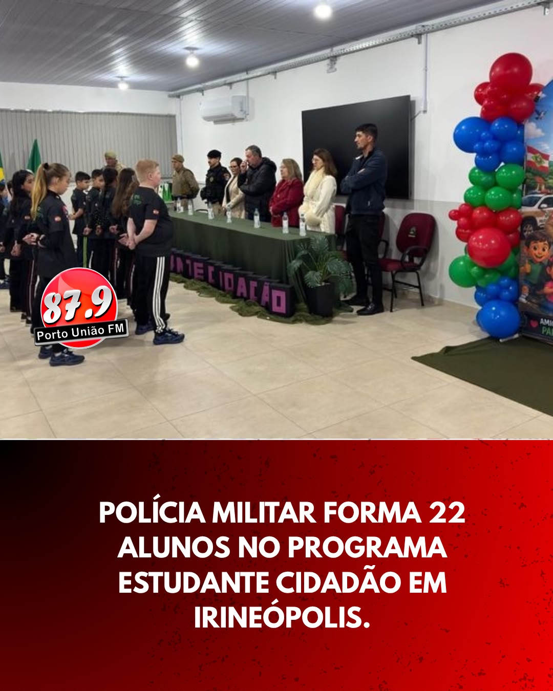 Programa Estudante Cidadão forma 22 alunos em Irineópolis