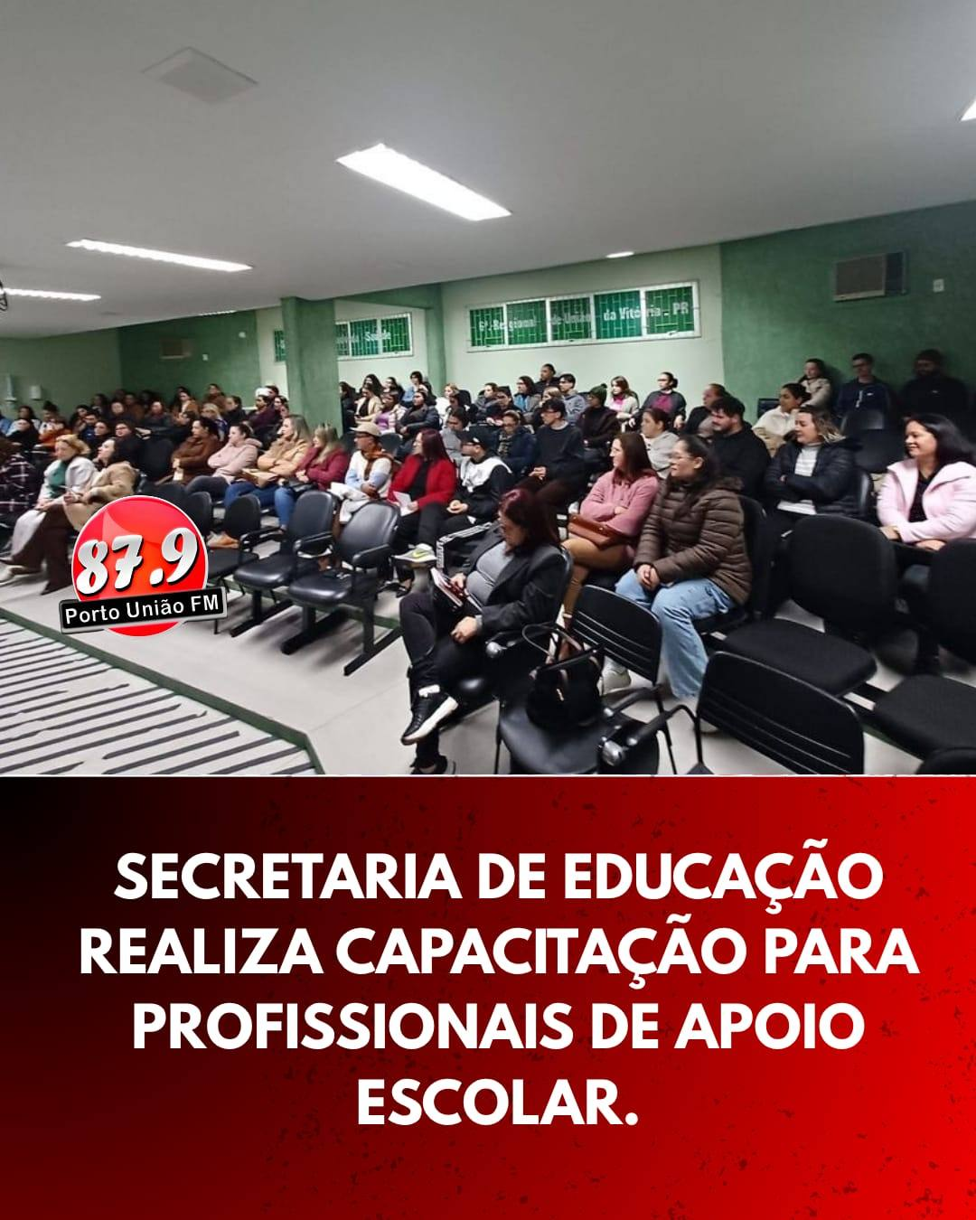 Educação de União da Vitória promove formação para profissionais de apoio escolar da rede municipal