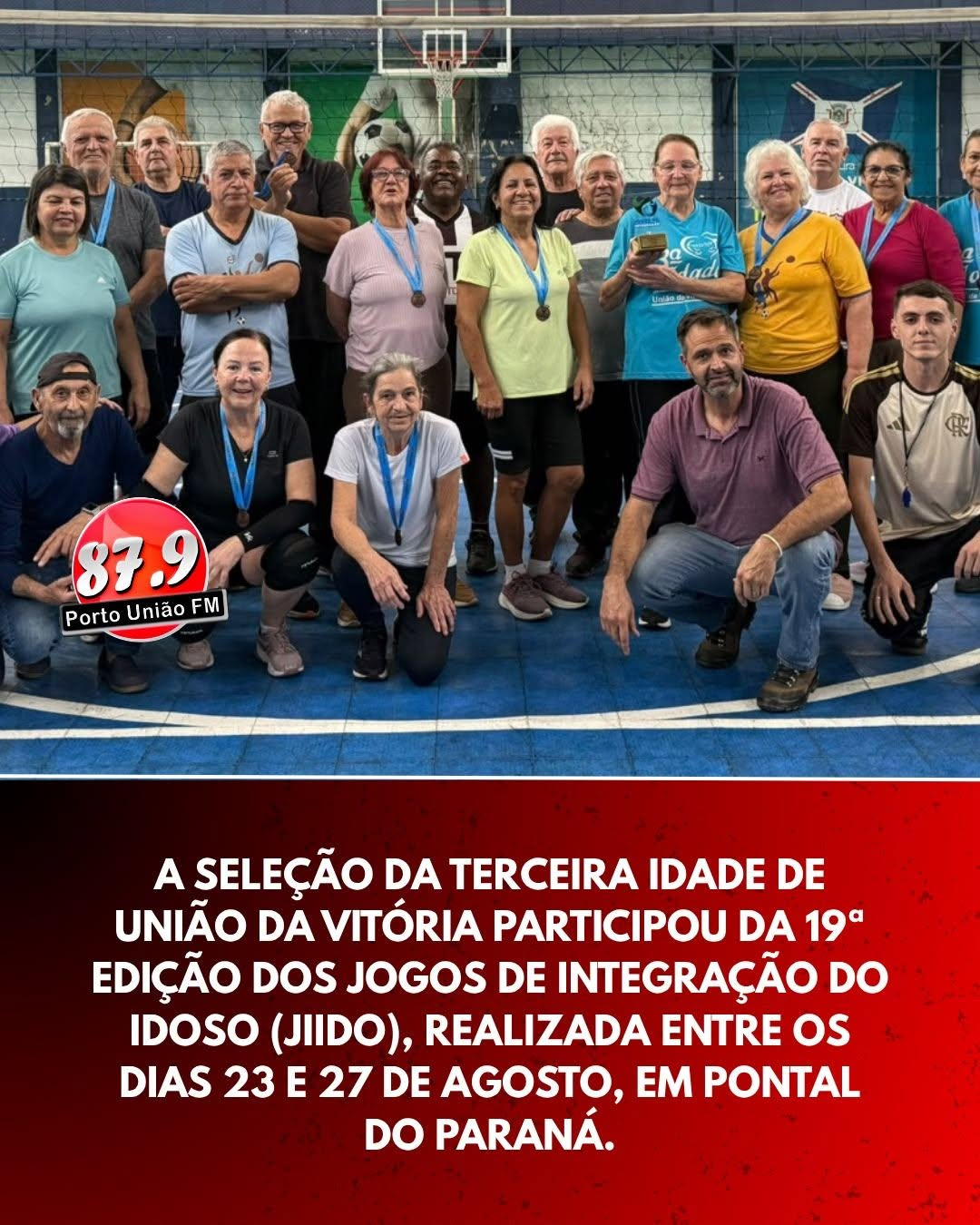 Seleção da Terceira Idade de União da Vitória conquista títulos e pódios no JIIDO