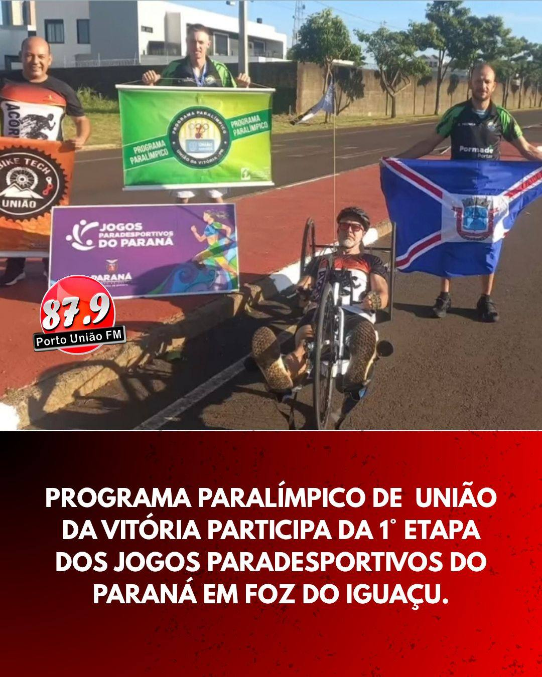 Atleta de União da Vitória estreia no ciclismo nos Jogos Paradesportivos do Paraná