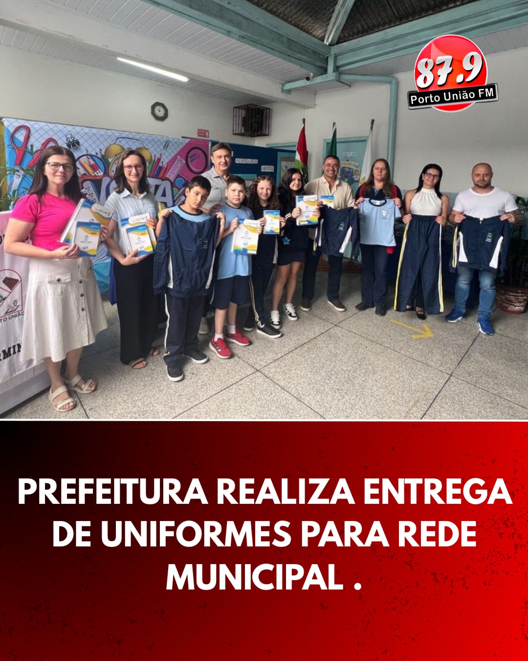 Prefeitura de Porto União realiza entrega de materiais escolares e uniformes na rede municipal