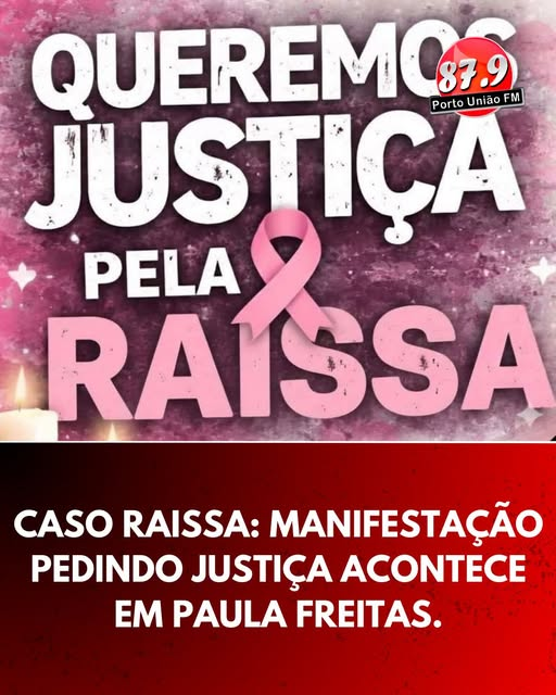 Manifestação Pedindo Justiça Acontece Em Paula Freitas