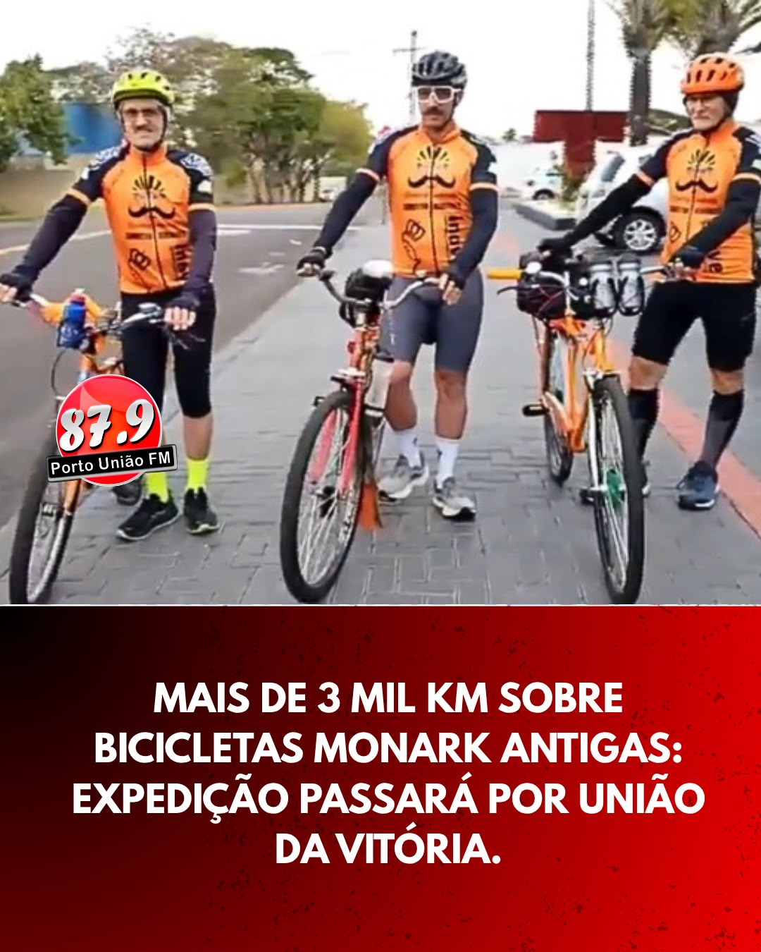 Os Bigodes" iniciam expedição de mais de 3 mil quilômetros em bicicletas Monark antigas