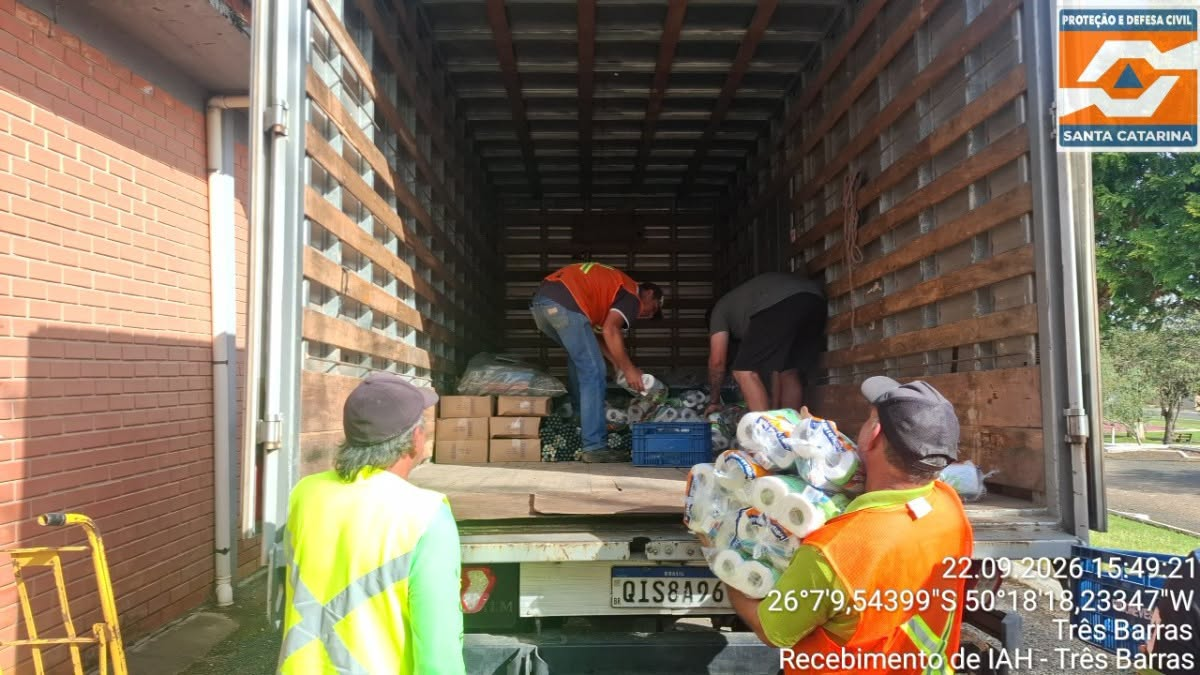 Chuvas intensas atingem 63 municípios de Santa Catarina e deixam mais de mil pessoas fora de casa