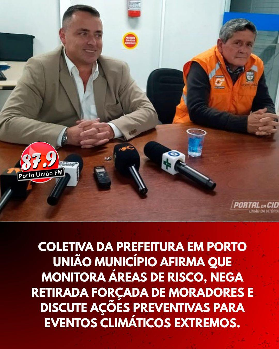 A Prefeitura de Porto União afirmou nesta segunda-feira (18) que não existe determinação de retirada forçada das famílias que vivem na região do Morro da Cruz, mas confirmou preocupação com os riscos geológicos e estruturais apontados por laudos técnicos da Defesa Civil, engenheiros e geólogos.