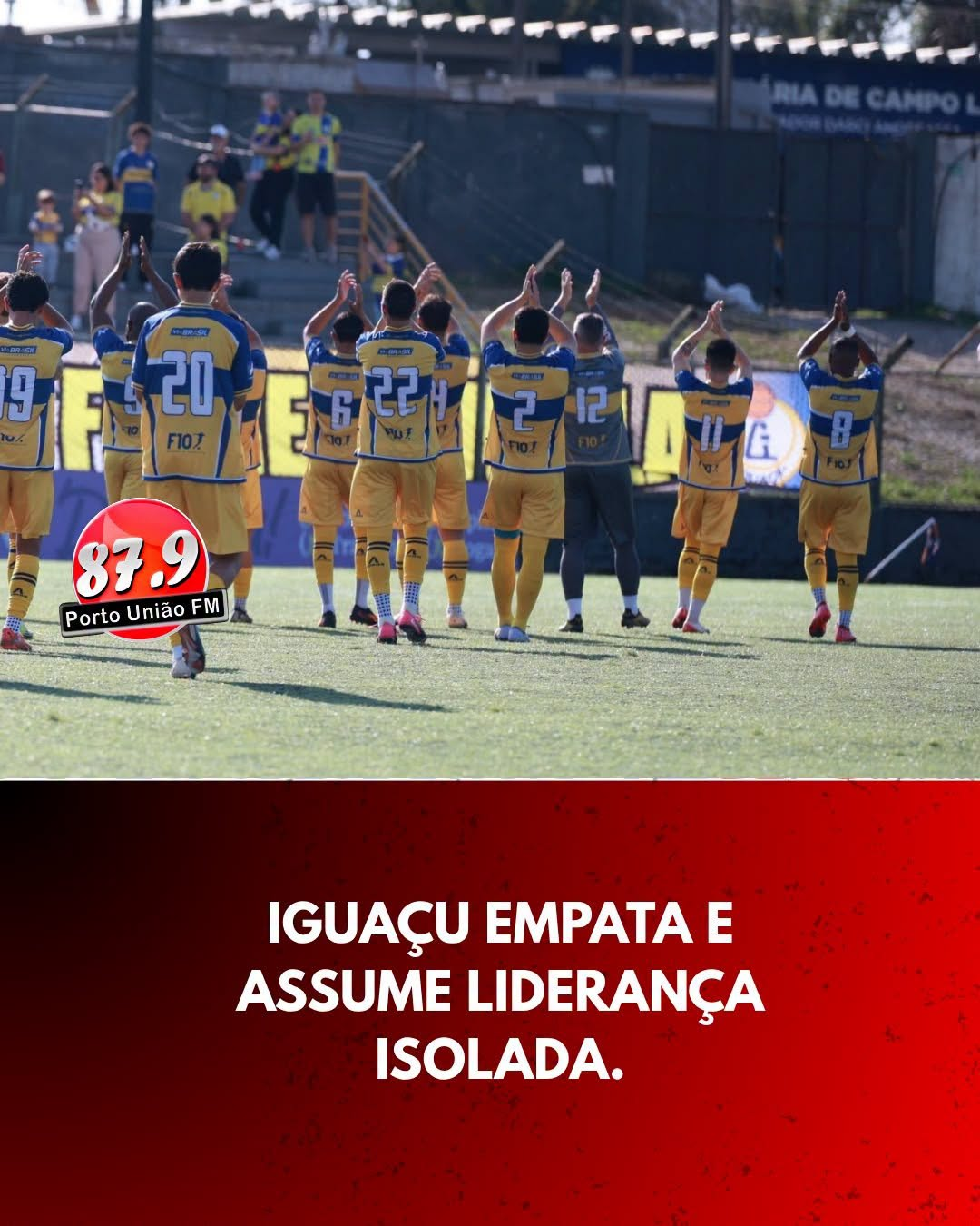 IGUAÇU EMPATA E ASSUME LIDERANÇA ISOLADA.