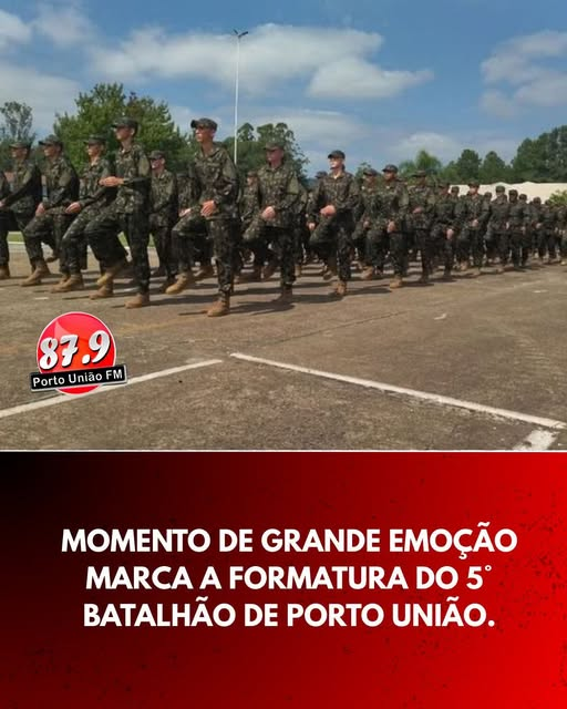 5º BEC Bld incorpora 322 novos soldados em cerimônia em Porto União