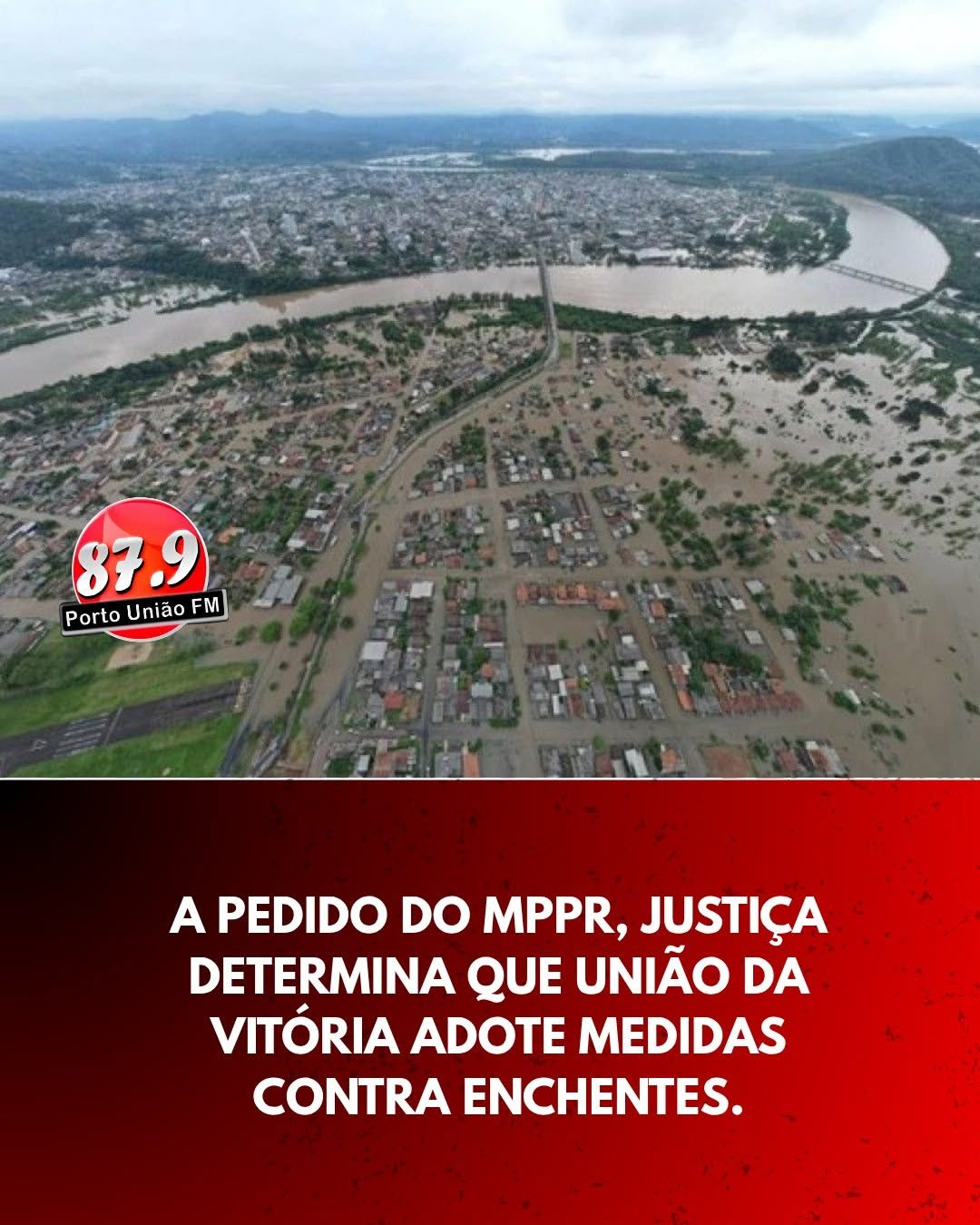 Justiça determina que União da Vitória adote medidas para prevenção e enfrentamento de enchentes