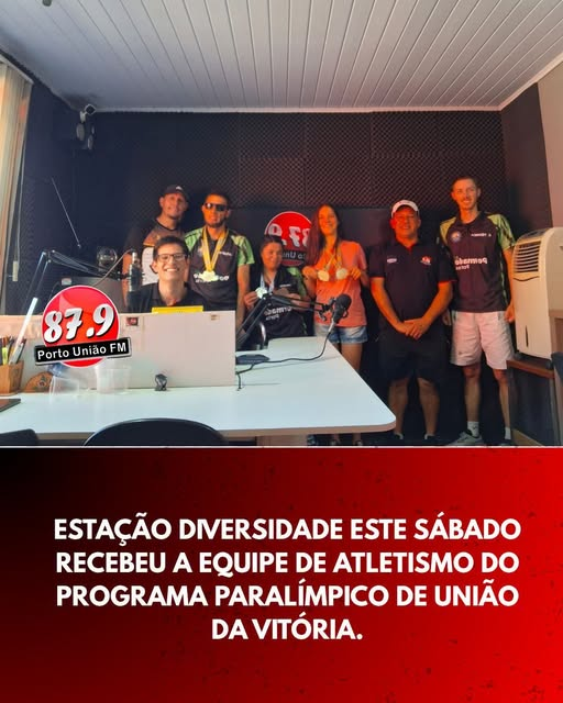 O programa Estação Diversidade recebeu a delegação de atletismo do Programa Paralímpico de União da Vitória