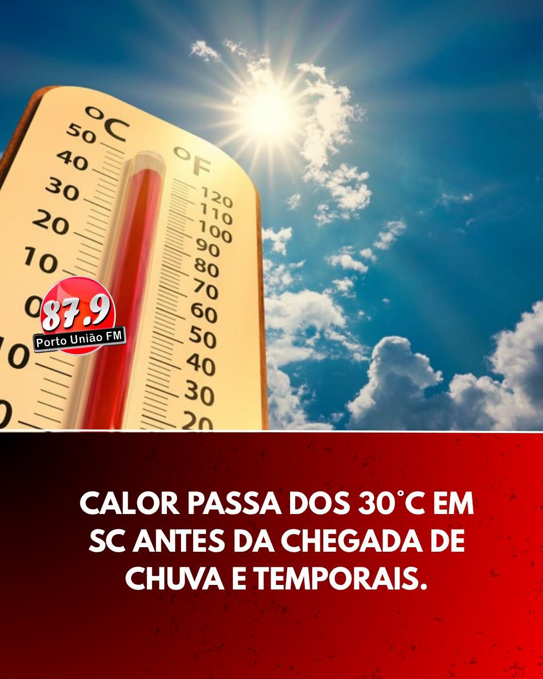 Santa Catarina terá semana de calor e mudança no tempo a partir de quarta-feira