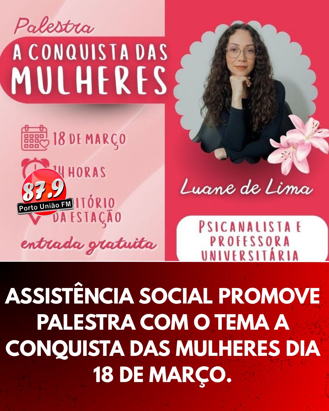 Reflexão e Legado: União da Vitória celebra a trajetória feminina em palestra especial